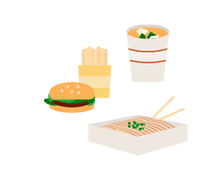 食生活の見直しのイラスト