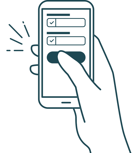スマホの操作画像
