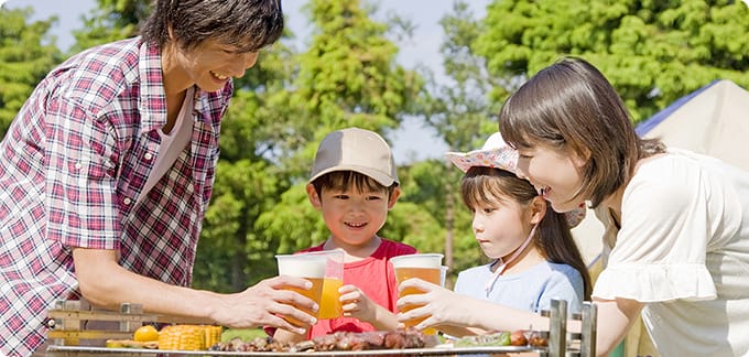 アウトドアでも
